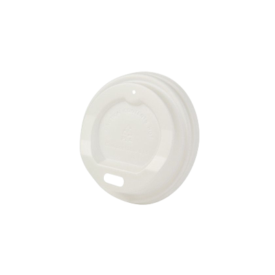 Compostable Hot Cup Lid - White 62mm ø